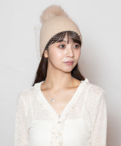 モデル頭囲：56cm 着用サイズ：ONESIZE