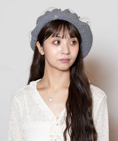 モデル頭囲：56cm 着用サイズ：ONESIZE