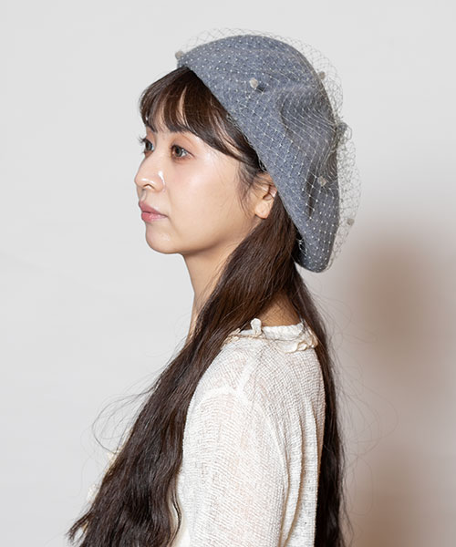 モデル頭囲：56cm 着用サイズ：ONESIZE