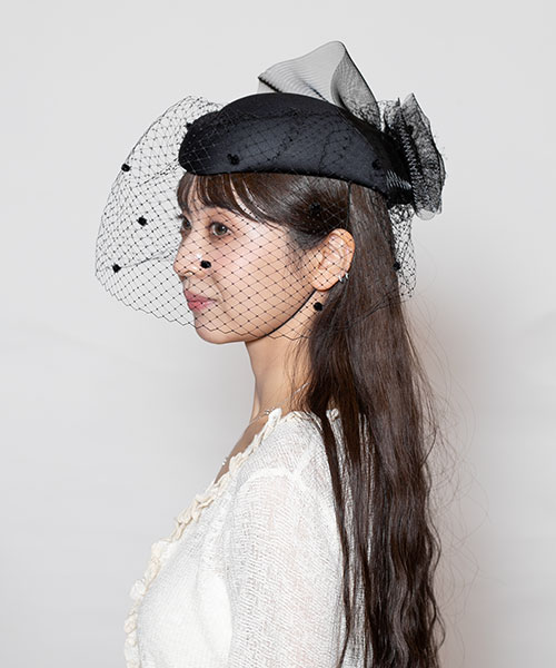 モデル頭囲：56cm 着用サイズ：ONESIZE