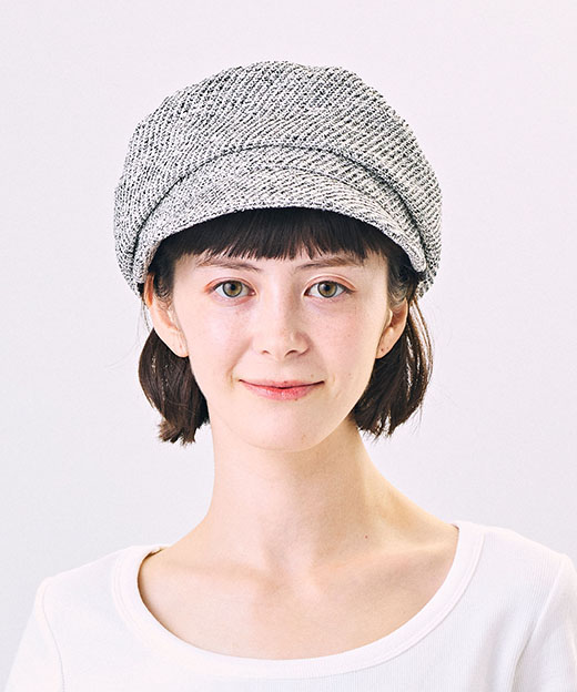 モデル頭囲：52cm 着用サイズ：ONESIZE