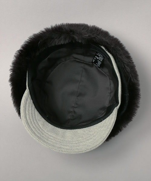 WINTER FUR CAP BLACK ONESIZE
