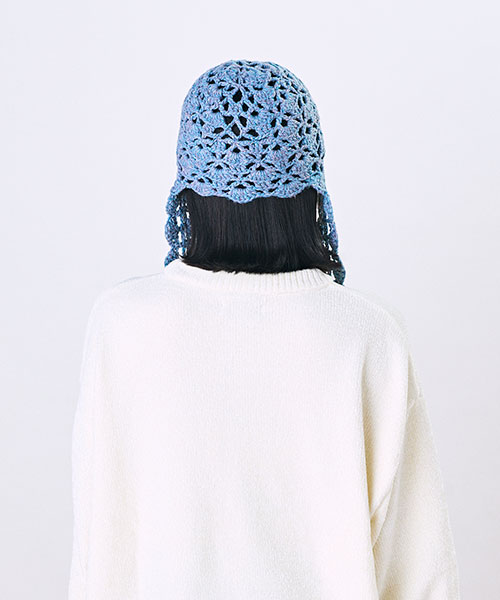 モデル頭囲：55.5cm 着用サイズ：ONESIZE