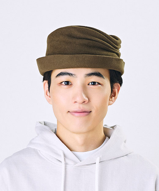 KHAKI　モデル頭囲：58cm