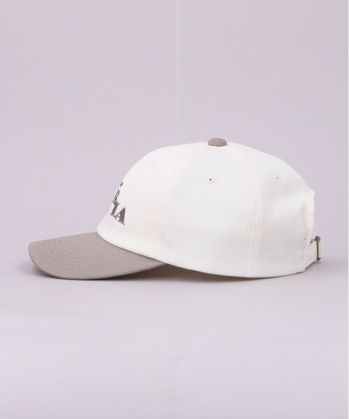 COTTON TWILL CAP NATURAL x GRAY ONESIZE