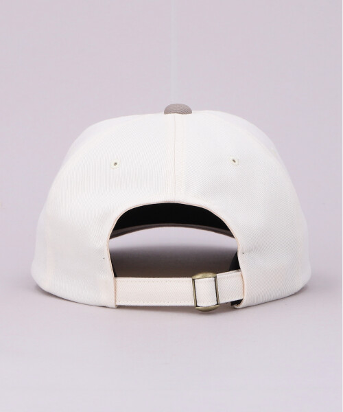 COTTON TWILL CAP NATURAL x GRAY ONESIZE