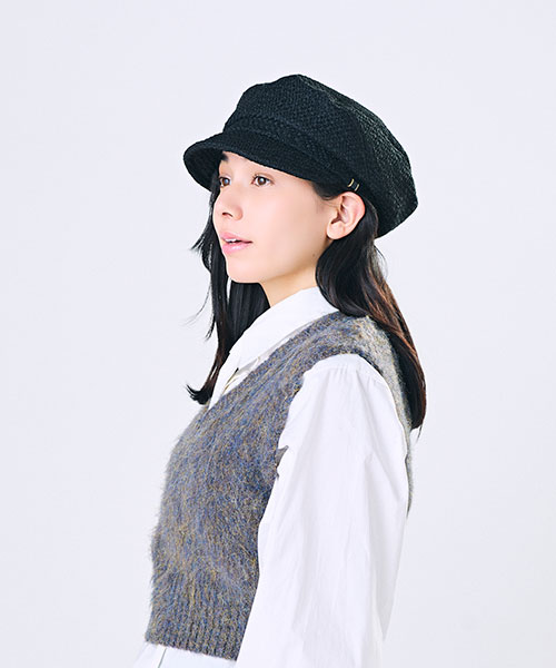モデル頭囲：56cm 着用サイズ：ONESIZE