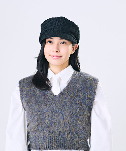 モデル頭囲：56cm 着用サイズ：ONESIZE