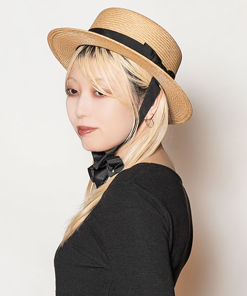 モデル頭囲：58cm 着用サイズ：ONESIZE