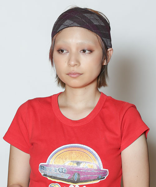 モデル頭囲：54cm 着用サイズ：ONESIZE