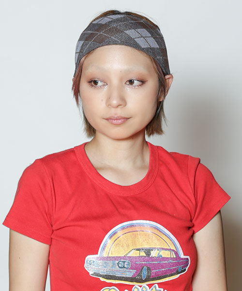 モデル頭囲：54cm 着用サイズ：ONESIZE
