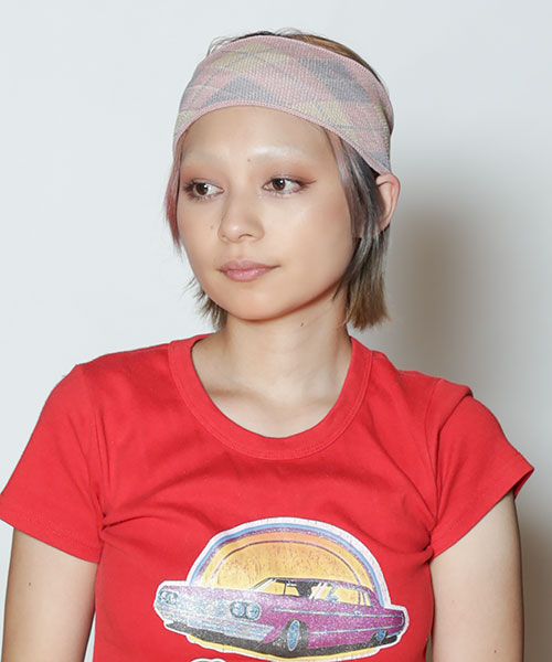 モデル頭囲：54cm 着用サイズ：ONESIZE