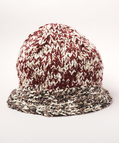 KNIT METRO HAT WINE RED ONESIZE