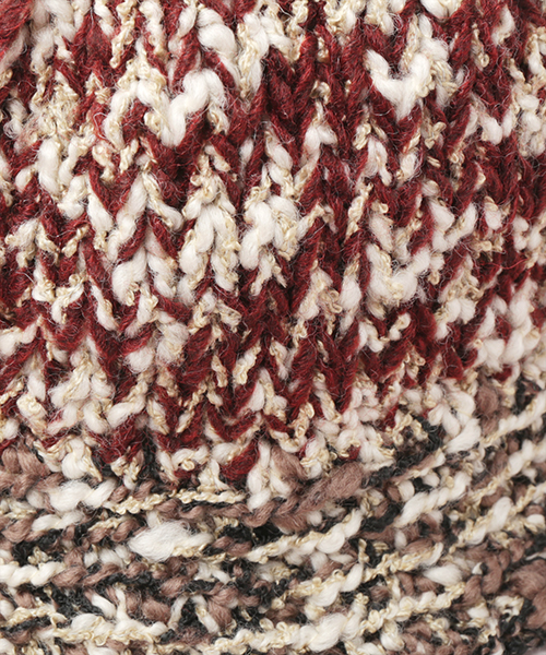 KNIT METRO HAT WINE RED ONESIZE