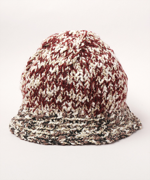 KNIT METRO HAT WINE RED ONESIZE