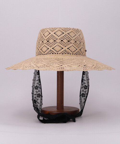 SCALLOP BRIM HAT NATURAL ONESIZE