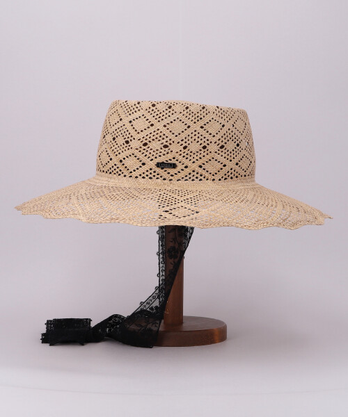 SCALLOP BRIM HAT NATURAL ONESIZE