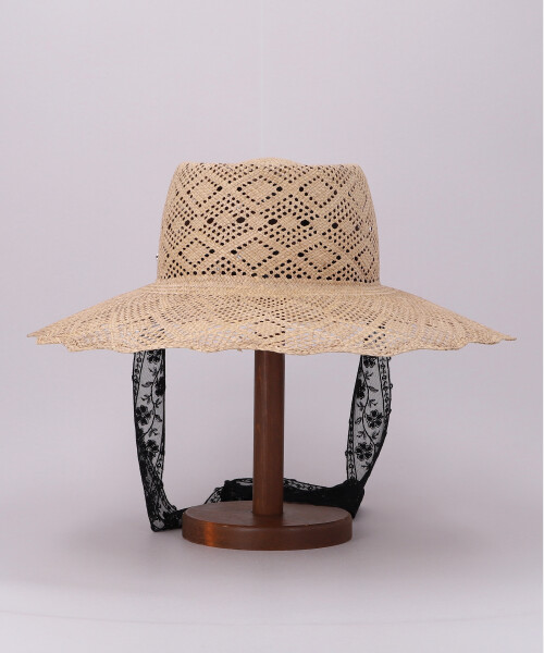 SCALLOP BRIM HAT NATURAL ONESIZE