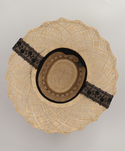 SCALLOP BRIM HAT NATURAL ONESIZE