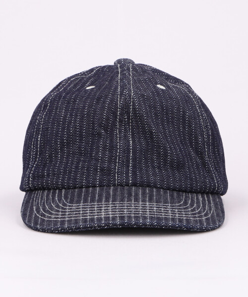 STRIPED DENIM CAP NAVY ONESIZE