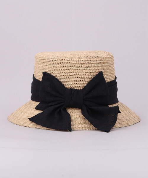 PINKNI HAT NATURAL x BLACK ONESIZE