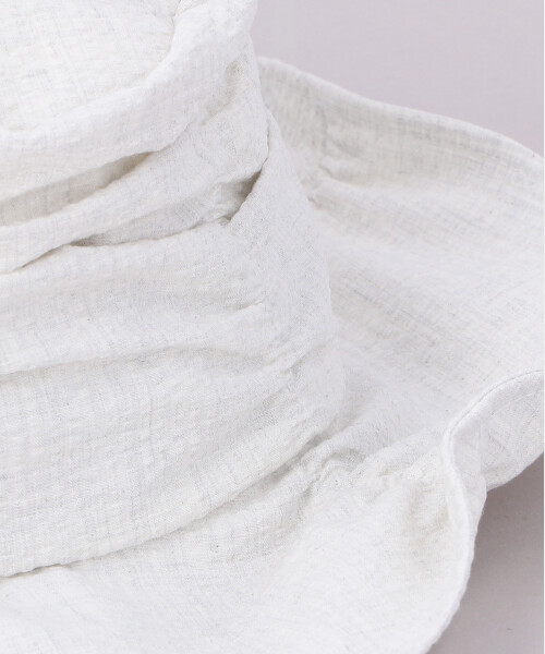 HK CRUSH SHIRRING HAT WHITE ONESIZE