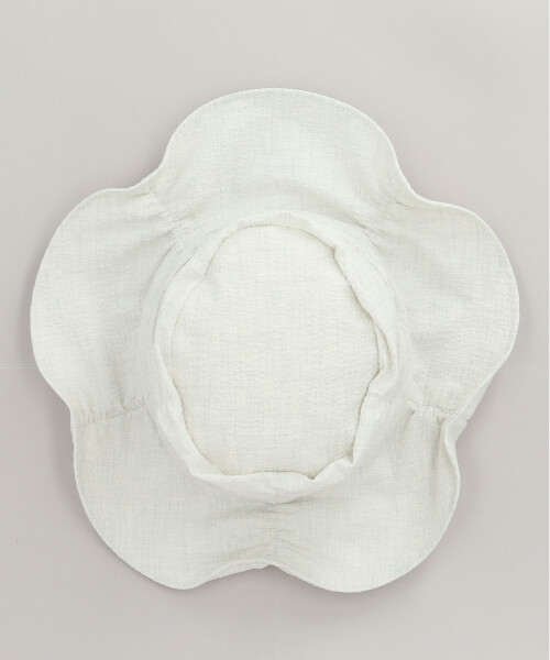 HK CRUSH SHIRRING HAT WHITE ONESIZE