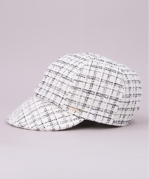 TWEED CAP WHITE ONESIZE