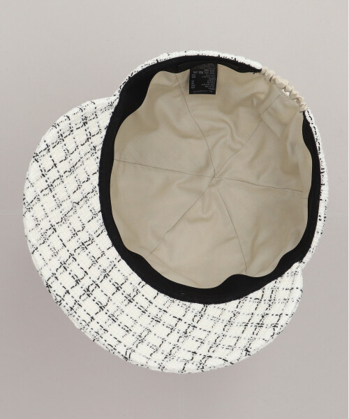 TWEED CAP WHITE ONESIZE