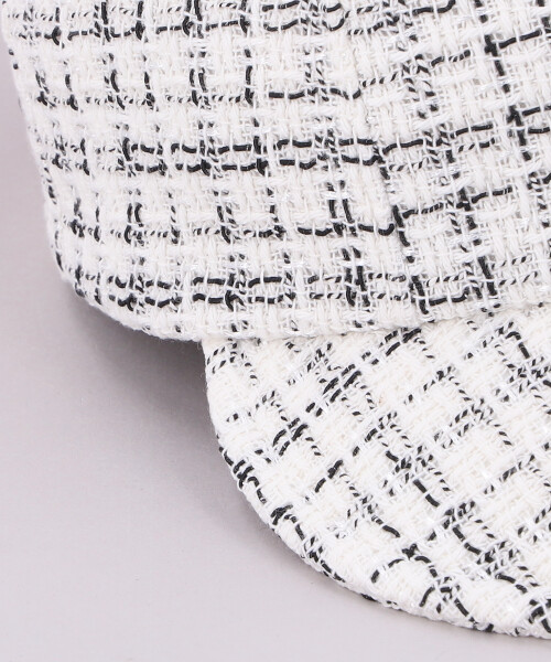 TWEED CAP WHITE ONESIZE