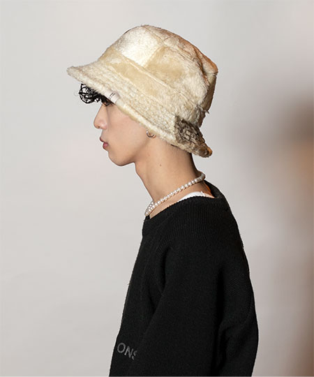 PATCHY BUCKET HAT FF 2(ONESIZE OFF WHITE): ハット｜帽子通販｜CA4LA 
