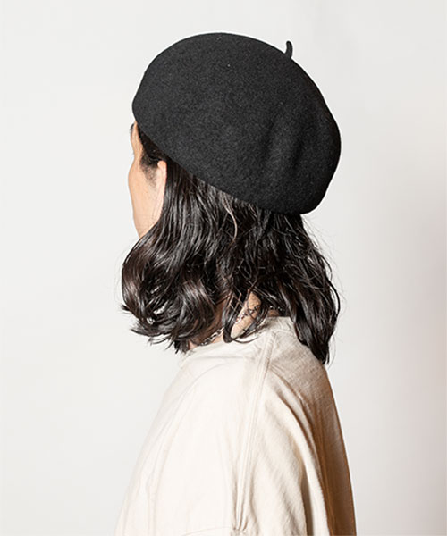 HUNTISM ハンティズム Beret ウールベレー帽 55％以上節約 - 帽子