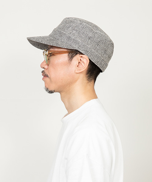 モデル頭囲：56.5cm 着用サイズ：ONESIZE
