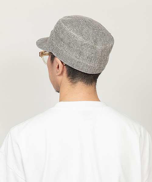 モデル頭囲：56.5cm 着用サイズ：ONESIZE