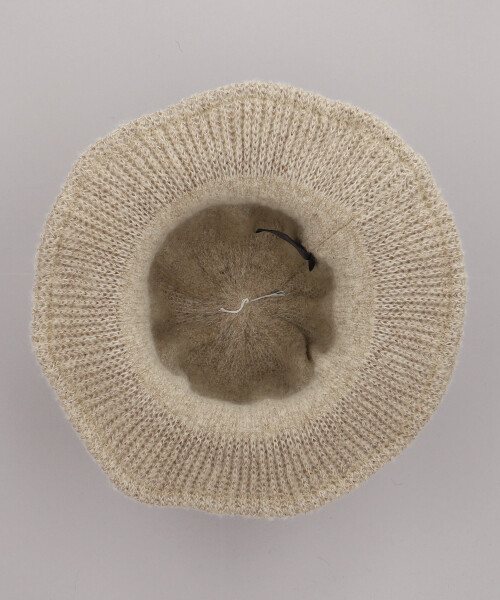 KNITTED HAT GA 5 BEIGE ONESIZE