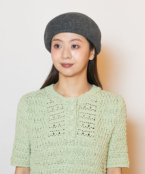 モデル頭囲：56cm 着用サイズ：ONESIZE