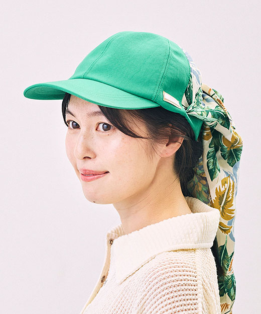 モデル頭囲：53cm 着用サイズ：ONESIZE