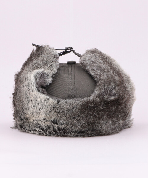 FLAPCAP PCFUR BLACK ONESIZE