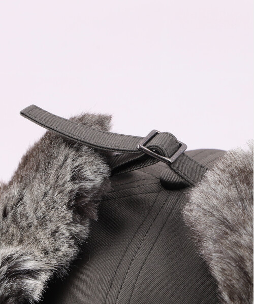 FLAPCAP PCFUR BLACK ONESIZE
