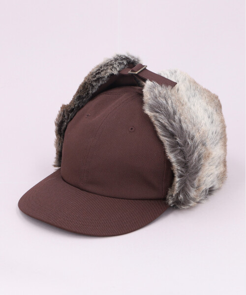 FLAPCAP PCFUR BROWN ONESIZE