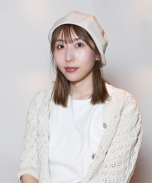 モデル頭囲：56cm 着用サイズ：ONESIZE