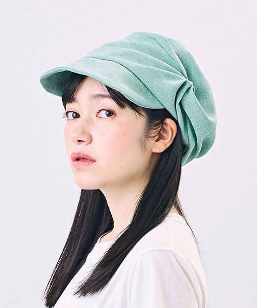 モデル頭囲：54cm 着用サイズ：ONESIZE