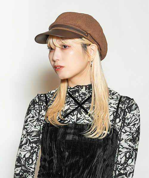 モデル頭囲：58cm 着用サイズ：ONESIZE