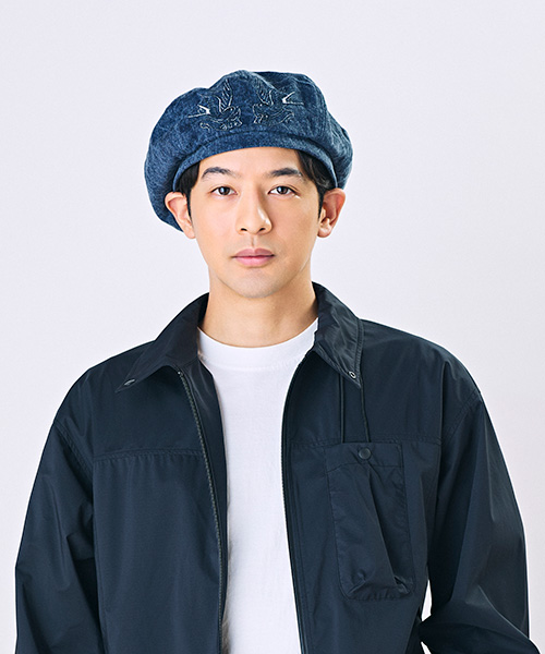 モデル頭囲：56cm 着用サイズ：ONESIZE