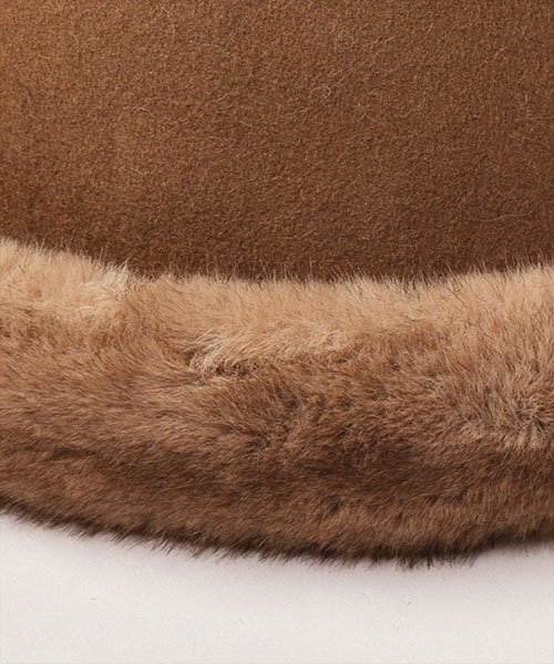 TOQUE HAT WFFUR CAMEL ONESIZE