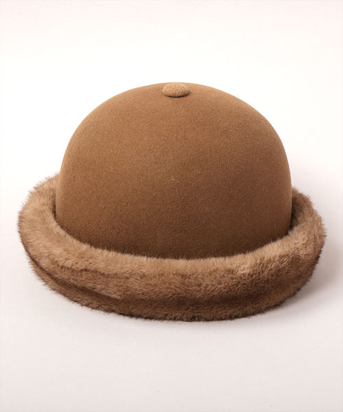 TOQUE HAT WFFUR CAMEL ONESIZE