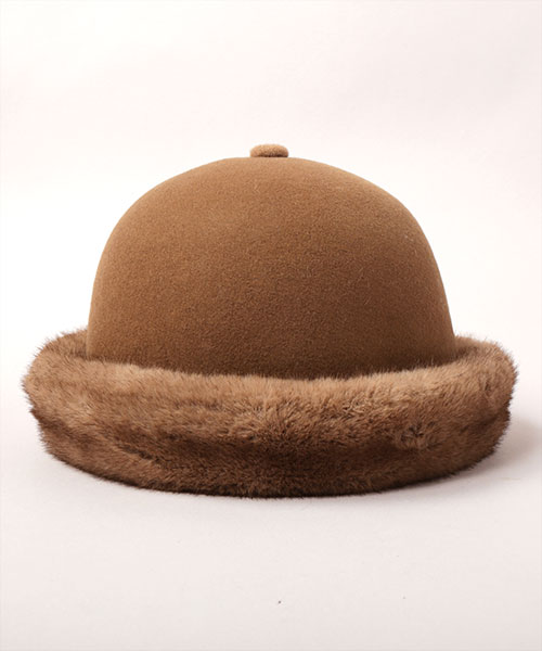 TOQUE HAT WFFUR CAMEL ONESIZE