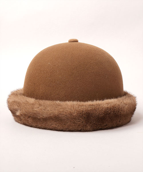 TOQUE HAT WFFUR CAMEL ONESIZE