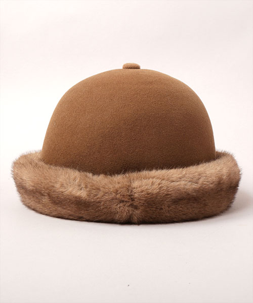 TOQUE HAT WFFUR CAMEL ONESIZE