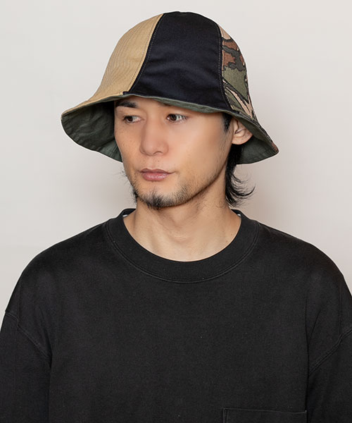 モデル頭囲：58cm 着用サイズ：ONESIZE